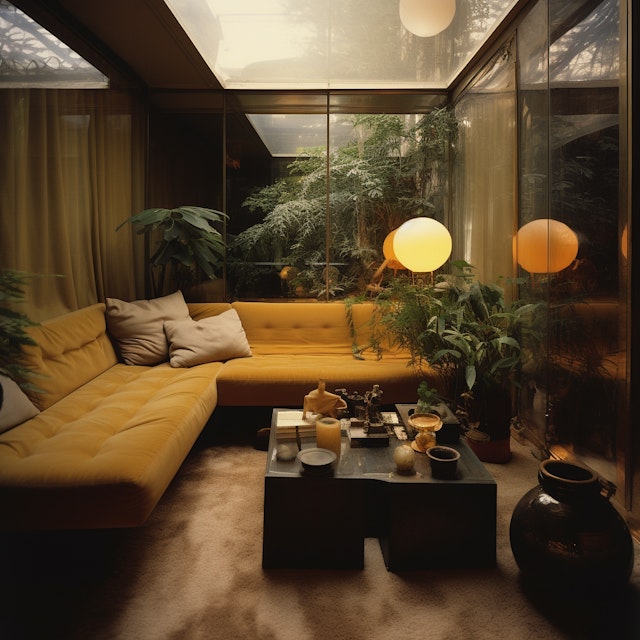 Mid century modern cozy corner