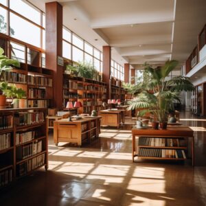 Tranquil scholars haven library